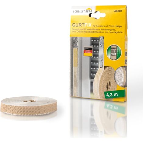 Schellenberg 44301 Set di riparazione Gurtfix mini, 14 mm, beige (1/4)