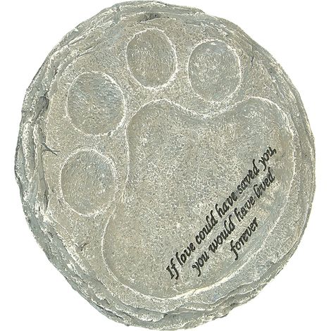 Pierre Tombale Résine pour Jardin - Stèle Commémorative Chien Chat, Type C Couleur Mousse, pour Pelouse et Arrière-Cour