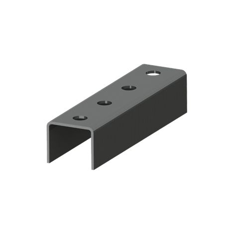 Giunto lineare a C per profili, realizzato in acciaio, Spessore 2,5 mm.