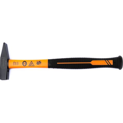 TrendLine Schlosserhammer 100g Hammer Griff Glasfaserkunstoff 8 x 1,5 cm (1/2)