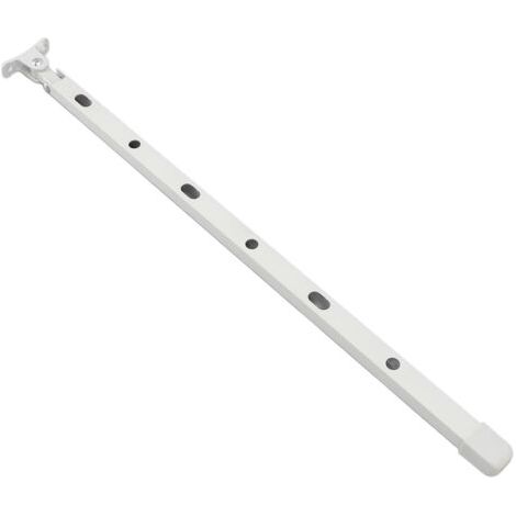 Kit de barre d'ouverture manuelle d'aération de toit en aluminium robuste pour fenêtre de serre avec 6 vis 15,35 pouces blanc. (1/5)