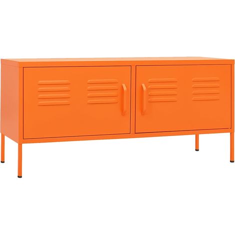 Maison Exclusive - TV-Schrank Orange 105x35x50 cm Stahl