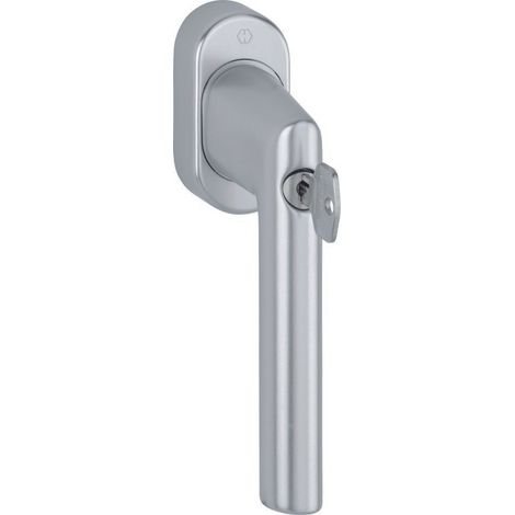 HOPPE® Fenstergriff abschließbar Amsterdam 0400S/US9056 100NM, mit Schrauben, Aluminium, 12017851