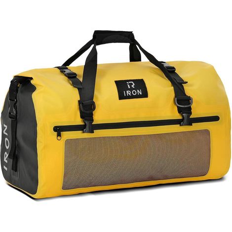 Motorrad Hecktasche 30L wasserdicht mit Rolltop & MOLLE-System, Gelb (1/5)
