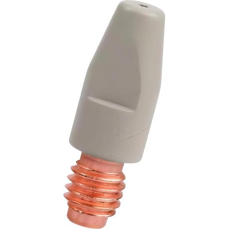 Buse de soudage en cuivre haute performance, équipée d'un câble gainé pour assurer un contrôle stable et la durabilité de la torche de soudage. Tube contact : 36KD-1.0 (revêtu). (1/5)