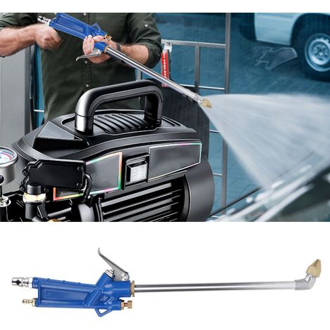 Pistolet de Nettoyage Haute Pression 40cm pour Moteur et Huile, Outil Pneumatique avec Flexible 1.2m (1/5)