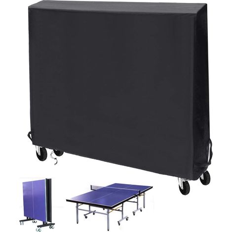 Ping Pong Table Protective Cover, Waterproof Breathable Oxford Table Tennis Cover, UV Resistant for Ping Pong Table, Ping Pong Table, 165 x 185 x 71 cm