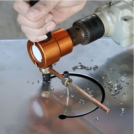 Cisaille électroportative pour métal – Découpe multidirectionnelle à 350° – Épaisseur de coupe jusqu'à 1,8 mm – Pour plaques de fer et acier inoxydable – (1/4)