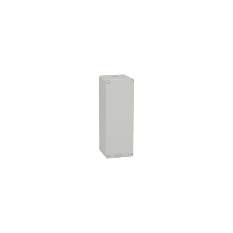 Pulsantiera in metallo grigia  M25 non forata 80X220X77 UL CSA - XAPD44