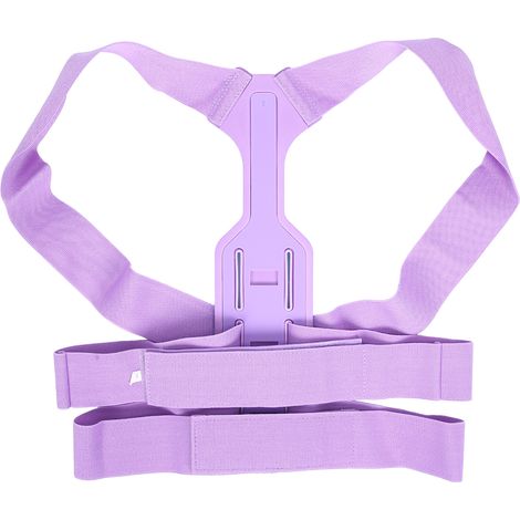 Redresseur de dos, support lombaire, support claviculaire, redresseur de cou et d'épaules, violet M (1/5)