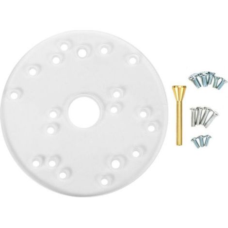 Plaque De Base Pour Routeur - Acrylique Transparent 7,5 mm - Diamètre 164 mm - Trou Central 30,5 mm - Universelle - 1 Pièce (1/4)