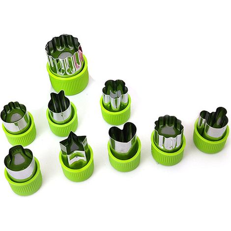 Emporte-pièce - Découpe Aliments Formes Mini - Pour Biscuits Gâteaux Sandwichs Légumes Fruits - Outils Décoration Repas Enfants - Lot de 6 (1/5)