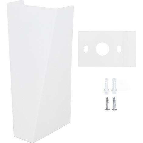 Moderne, minimalistische, trapezförmige LED-Wandleuchte, nach oben und unten schwenkbar, mit weißem Gehäuse, AC85265V, warmweißes Licht (1/5)