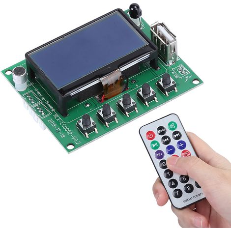 Module de décodage Bluetooth MP3, affichage des paroles, télécommande LCD et fournitures (1/5)