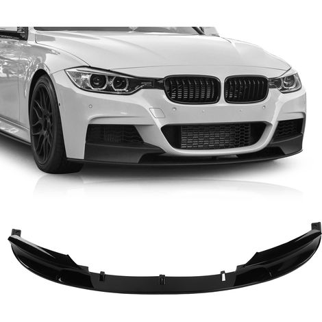 Fahrzeugmodifikation: Frontstoßstangenspoiler in Hochglanzschwarz (übergroß) (Gewichtszunahme) für BMW 3er F30/F35 (2012-2018) (1/5)