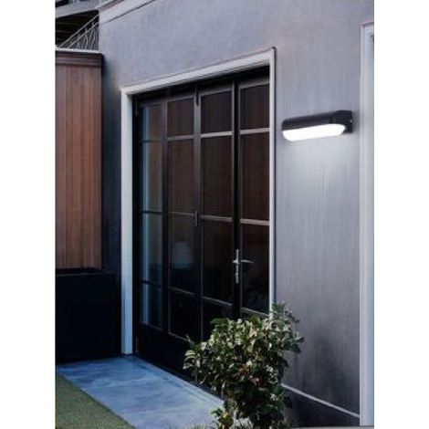 Applique Noir Extérieur 12 Watt Lumière Chaude Froide Naturelle Es63