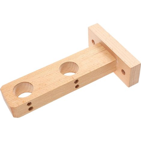 Support de tringle à rideau de douche décoratif SHINEOFI en bois massif, installation facile. (1/5)