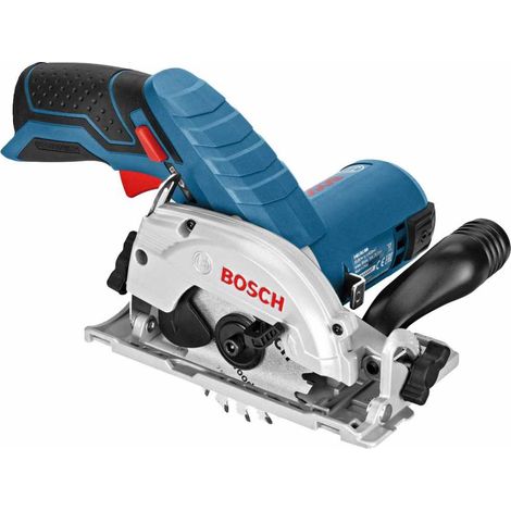 Bosch Professional – Scie circulaire sans fil 12V – Lame 85mm – Profondeur de coupe 26,5mm – Moteur compact pour bois dur – Adaptateur aspiration inclus - 12V-26