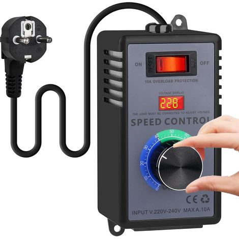 1 Régulateur de vitesse 230 V, Moteur 4000 W, Prise européenne, Variateur pour outils électriques