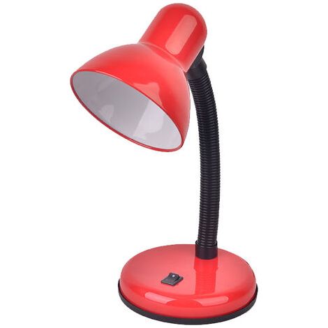 EASYCOMFORT Lampe de Table Rouge - Lampe de Bureau (1/5)