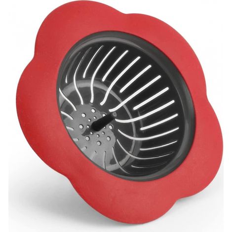 BEBUSINGOTO Lot de 2 filtres d'évier en silicone, panier de filtre de vidange de cuisine universel de 4,5 pouces, en plastique (1/5)