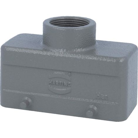 HARTING Han 16B Capot bas, 1xPG21 sortie de câble droite, pour 2 étrier (sur la partie inférieure) Presse-étoupe PG21 Plage de serrage 11,0 mm - 18,0 mm - 1 Stück (1/3)