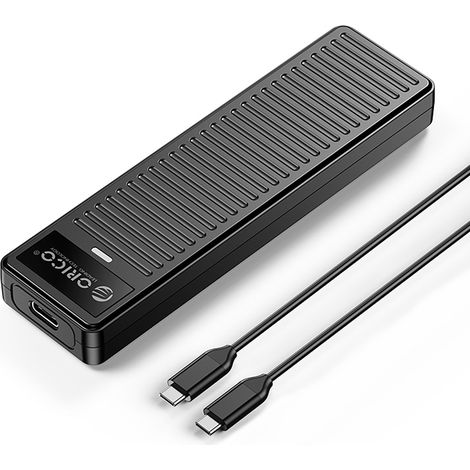 Boîtier pour disque dur DDM2-C3 M.2 NVMe USB-C 10 Gb/s - gris (1/2)