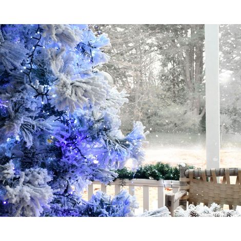 Guirlande lumineuse de Noël LED bleu scintillante flash blanc 8 m (1/3)