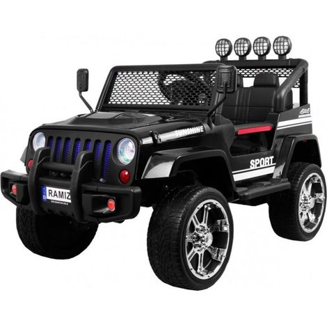 Coche eléctrico S2388 Jeep negro 4x45W 6590 Lean Toys