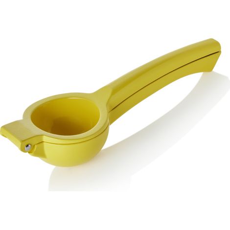 Presse-agrumes Ø 6 cm 22 x 7,5 cm jaune aluminium moulé - Was Germany (1/2)