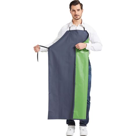 Tablier imperméable unisexe en PVC épais tablier de travail (1/4)