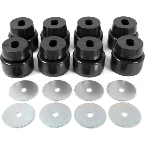 7-141 ist geeignet für 99-14 Chevrolet Silverado GMC1500/2500 Polyurethan-Befestigungsbuchsen - schwarz. (1/4)