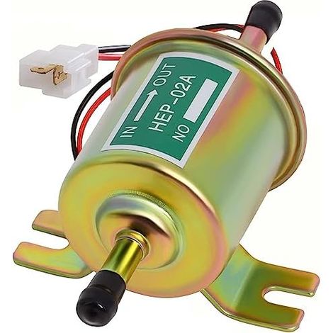 Pompe carburant 12V basse pression universelle – Laiton, électrique, gavage diesel essence, modèle HEP-02A or, durable (1/5)