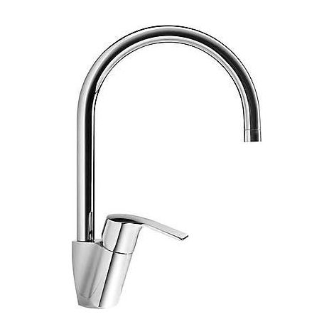 GRIFO MONOMANDO PARA COCINA CON LATIGUILLOS DE ALIMENTACIÓN (1/2)