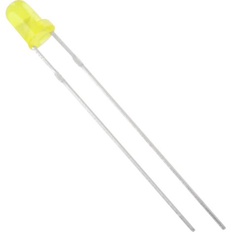 TRU COMPONENTS 1577332 LED bedrahtet Gelb Rund 3 mm 2500 mcd 60 ° 20 mA (1/2)