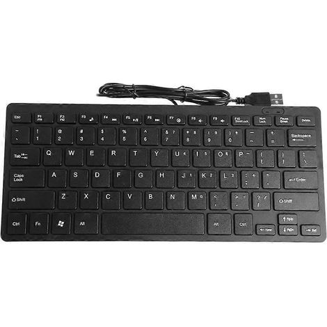Mini clavier multimédia filaire USB pour ordinateur portable et PC