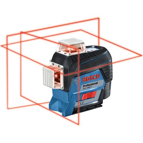 Bosch Professional – Laser linéaire rouge 120 m – 3 lignes à 360° – Classe laser 2 – Autonomie 8 h – 601063R05 (1/10)