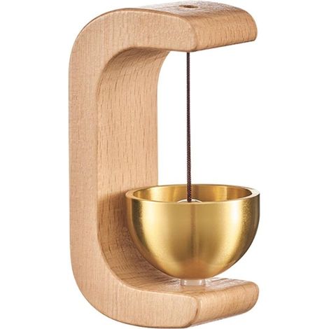 Sonnette de porte de commerçant, carillon à vent magnétique en bois, cloche de commerçant, convient pour réfrigérateur, chambre, porche, jardin, cour, restaurant, carillon à vent de jardin, cadeau de (1/4)