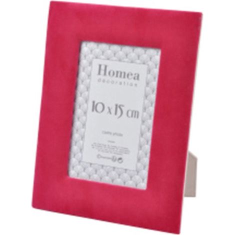 Cadre Photo en Velours "Deya" 10x15cm Fuchsia