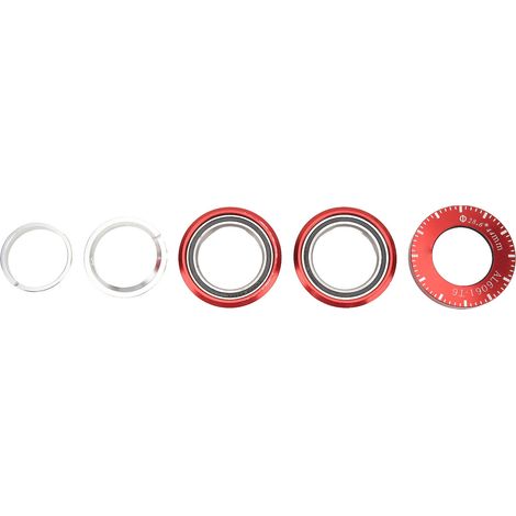 CANSUN 44mm Faltsteuersatz mit integrierten Lagerschalen für BYA412 P18 P8 Fahrrad (1 Satz, rot) (1/5)