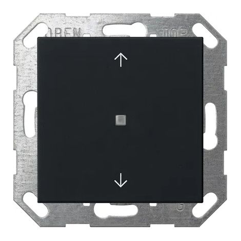 Gira Tasto a bilico 1f Frecce OneKNX System 55 Nero m [5172005], 5172 005
