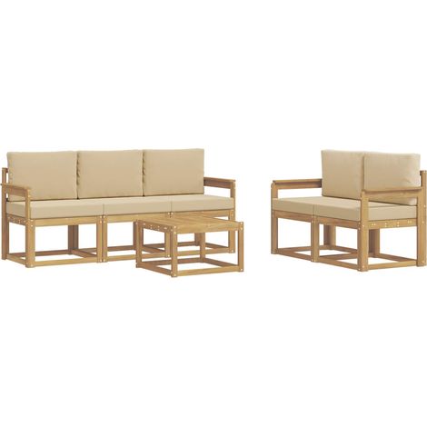 Outdoor Sofa Set 6 pcs vidaXL