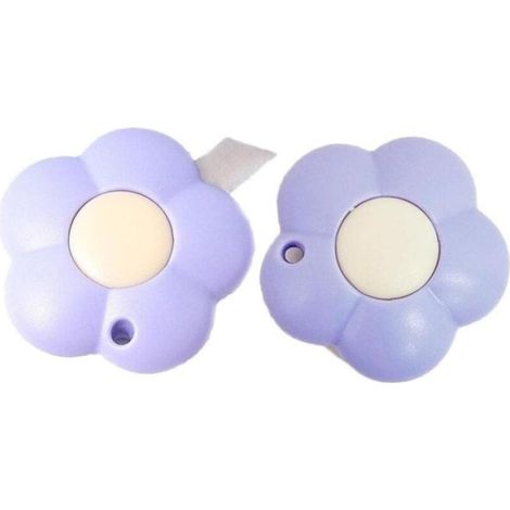 Violet，Mini Couteau Utilitaire 2 pièces Mignon Fleur Forme rétractable Couteau Utilitaire Coupeboîte ouvreLettre avec Trou Papier Outil de Coupe (1/5)