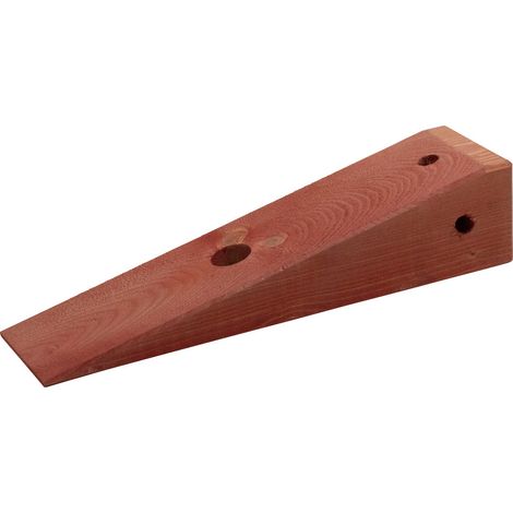 Bois d'échafaudage EGS, cale en bois glacé rouge 10 x 12 x 45 cm