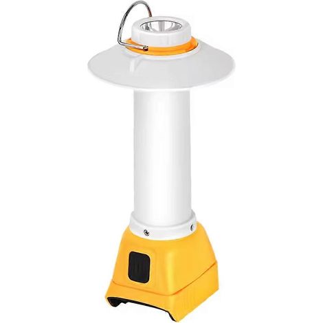 800 lm LED-Campinglaterne mit USB- und Typ-C-Ausgang, kompatibel mit Dewalt 18V- und 20V-Akkus (Akku nicht im Lieferumfang enthalten). (1/5)