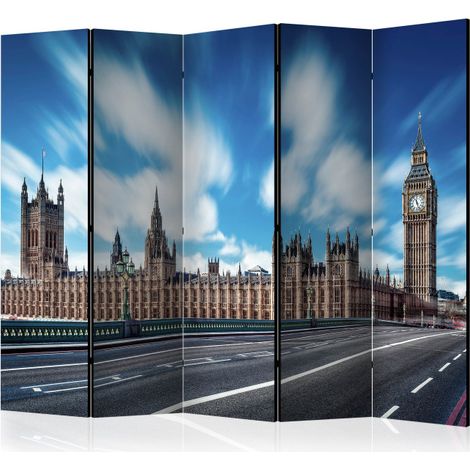 Paravent 5 Volets "Sunny London" 172x225cm (1/2)