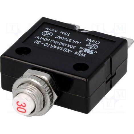 Interruttore magnetotermico 250vac 50vcc 30a Dado W54-xb1a4a10-30