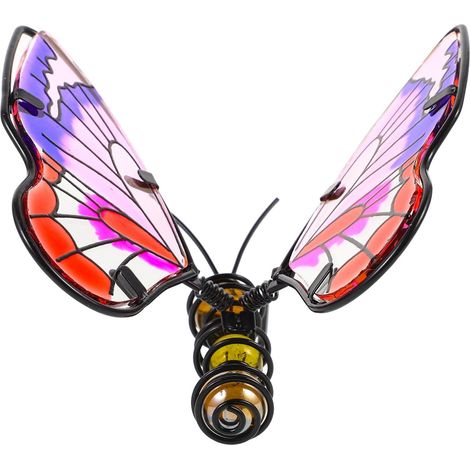 Blumentopf Dekoration aus Eisen und Acryl Schmetterlings