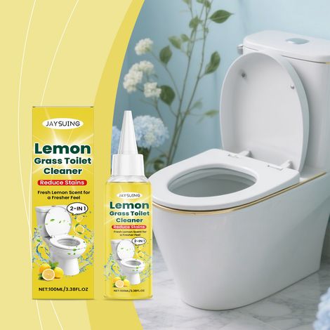 WC-Reiniger mit Zitronengras, Pflanzenextrakten, frischem Duft, reinigt gründlich, entfernt Flecken und Gerüche – 100 ml -- DTEKGAZ (1/5)