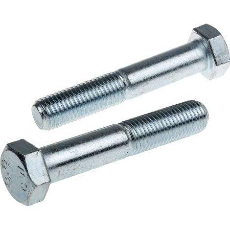 Vis à tête hexagonale, Acier Passivé, zinc, M12 x 90mm ( Prix pour Boîte de 25 )
